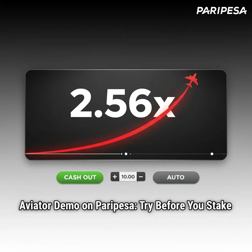 Aviator demo on Paripesa: virtual money practice with Auto Bet and Auto Cashout to test timing before real stakes.