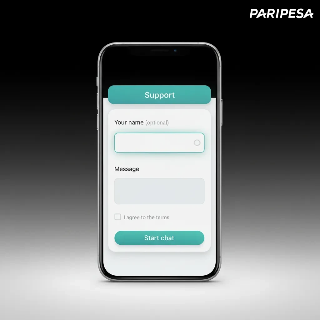 Contact Paripesa Support: 24/7 live chat in app, email via Help Centre form, FAQs and guides—help is always a tap away.