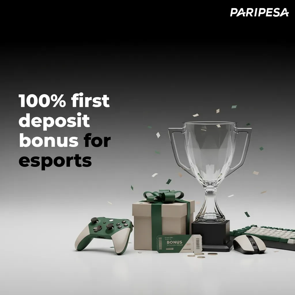 Paripesa promo: 100% first deposit bonus for esports, with steps to claim and wagering terms.