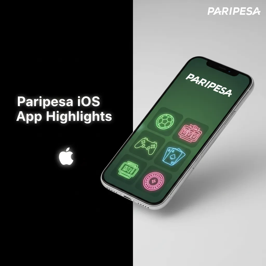 Paripesa iOS app on iPhone/iPad: live odds, casino, cashier, support. Lightweight. iOS 12+, ~150 MB. Free in Zambia.