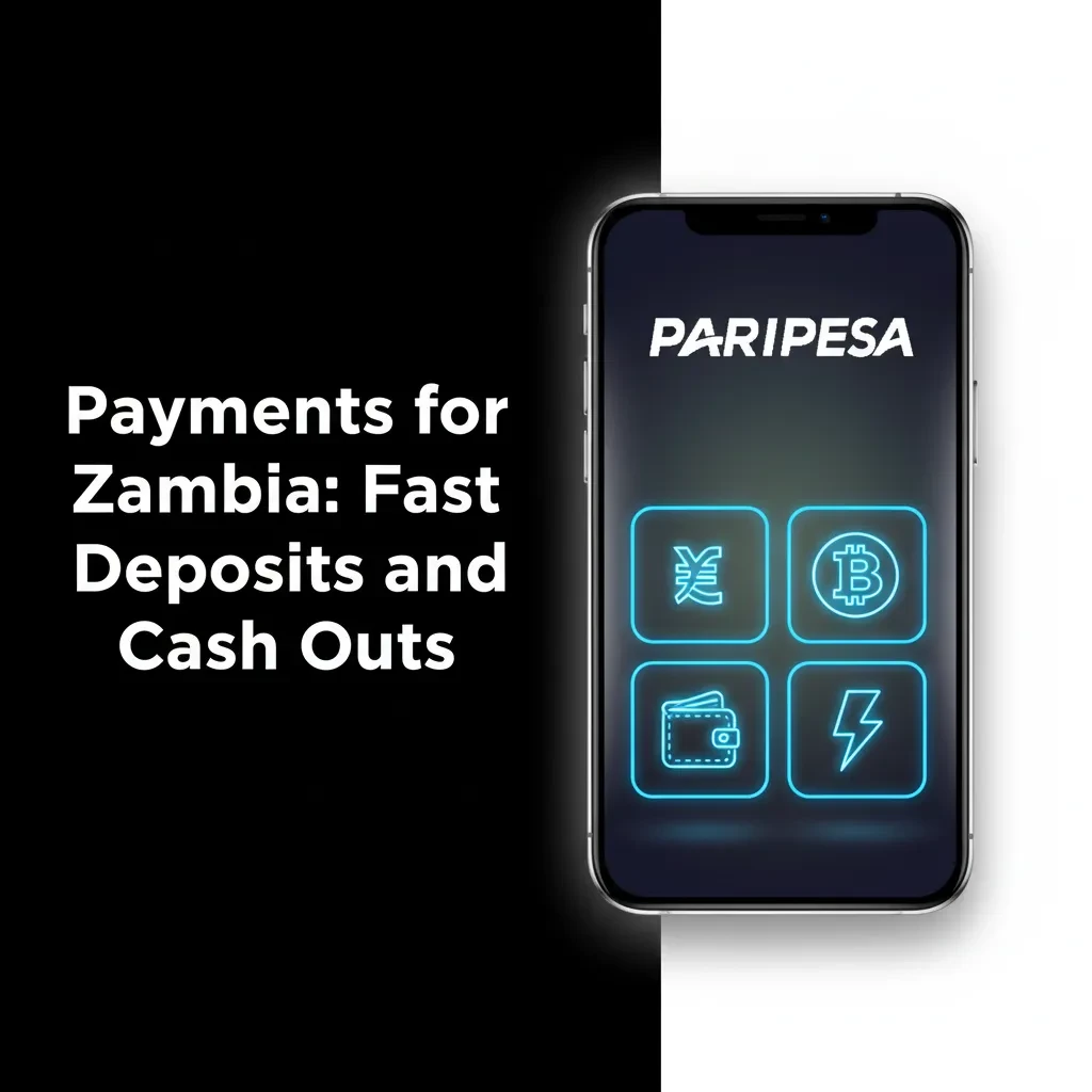 Fast Zambia payments: deposit from ZMW 20, cash out from ZMW 50 via Visa, Mastercard, MTN Mobile Money, Skrill, Crypto.