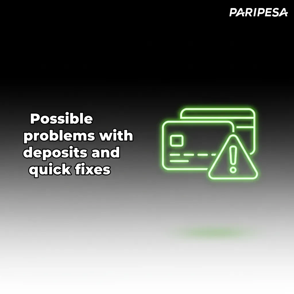 Infographic: deposit issues and fixes - card declined, limits, verification, OTP/3DS errors, crypto confirmation delays.