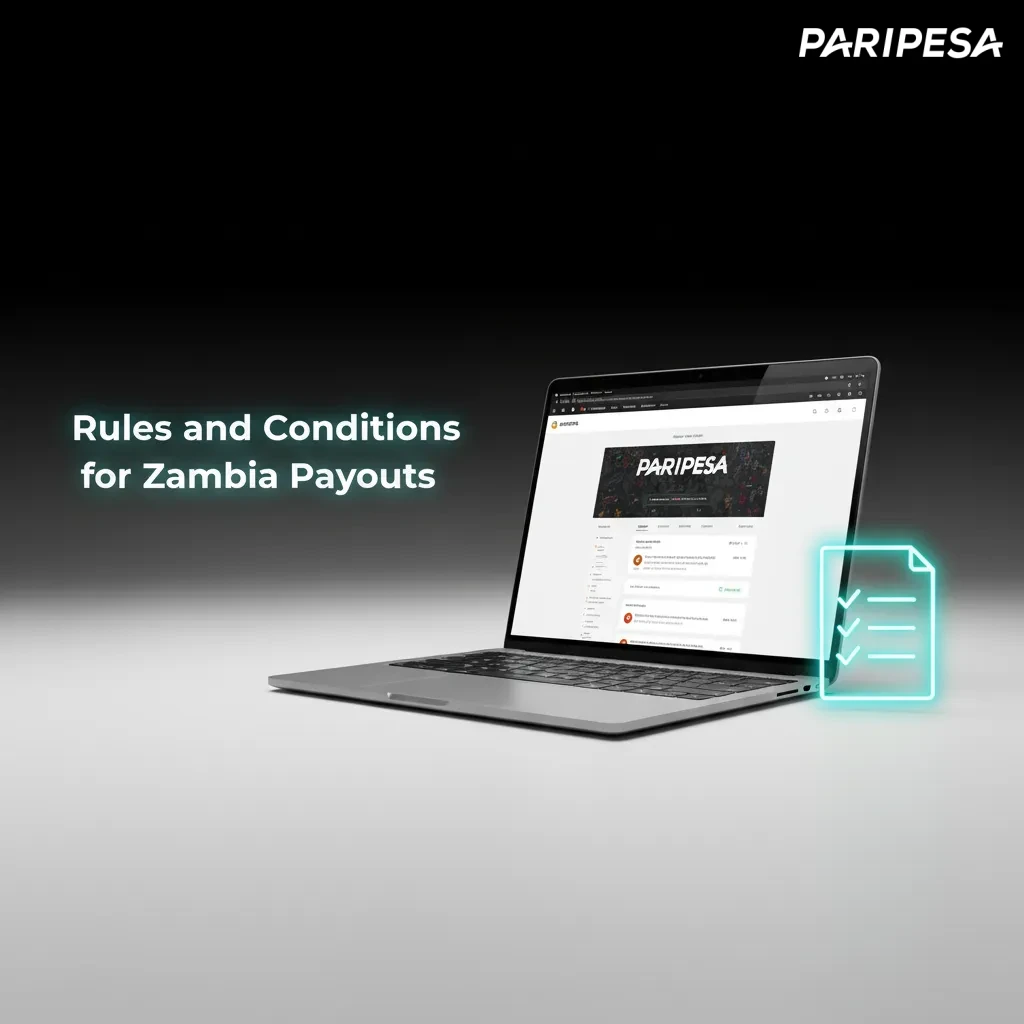 Paripesa Zambia payout rules: KYC before cash-out, same method payouts, bonus wagering, ZMW currency, conversions, limits.