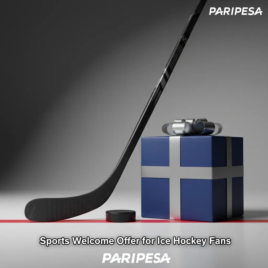 Paripesa sports welcome offer for ice hockey fans: matched first deposit bonus up to cap; opt-in required; terms apply.