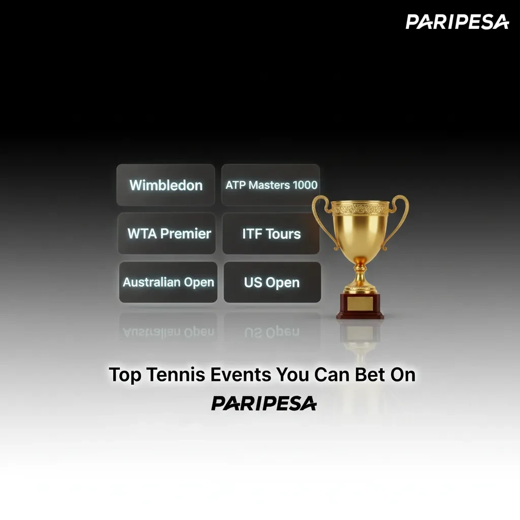 Top tennis events to bet on: Australian Open, Roland-Garros, Wimbledon, US Open, ATP/WTA, Davis and Billie Jean King Cup.