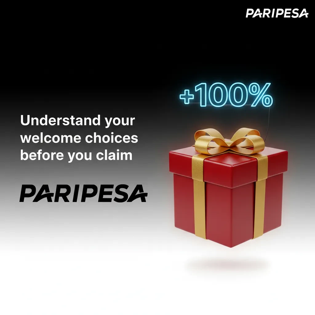Paripesa welcome choices: 100% Sports or Casino first deposit. Check your ZMW cap, wagering rules, and minimum deposit.