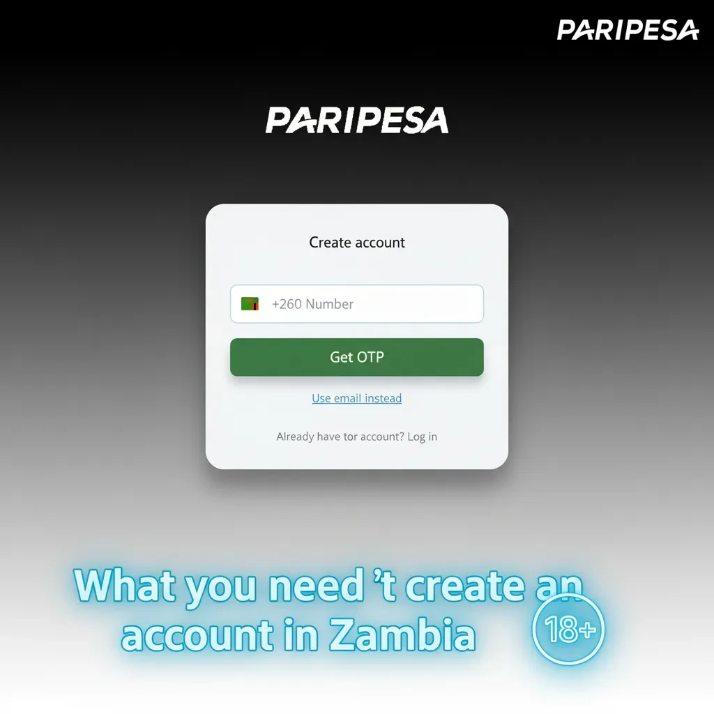Zambia signup requirements—18+, real details, one account, active phone/email, ID and address proof.