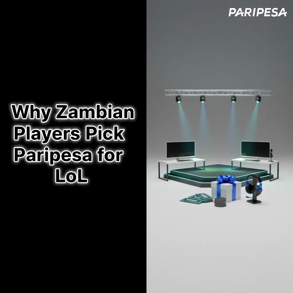 Infographic: Why Zambian LoL bettors choose Paripesa - 100% first deposit bonus, local payments, 24/7 support, high odds.